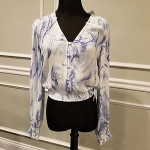 Hollister Co. Tie Dye Crop Blouse